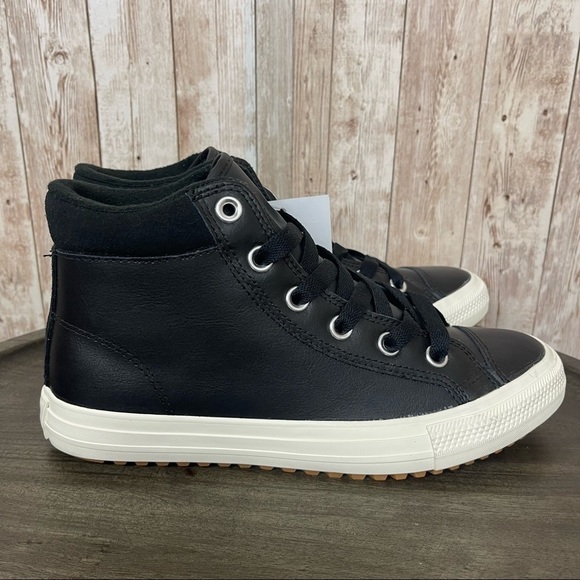 Converse CTAS PC Boot Hi “Black/Burnt Caramel” Leather Shoe Size 8 Women - Picture 3 of 9